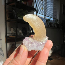 Load image into Gallery viewer, Calcite on Amethyst
