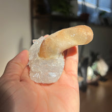Load image into Gallery viewer, Calcite on Quartz
