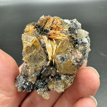 Load image into Gallery viewer, Hematite/Rutilated QuartzSmokey Quartz