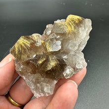 Load image into Gallery viewer, Hematite/Rutilated QuartzSmokey Quartz