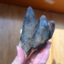 Load image into Gallery viewer, Hyalite Opal on Smoky Quartz