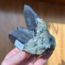 Load image into Gallery viewer, Hyalite Opal on Smoky Quartz