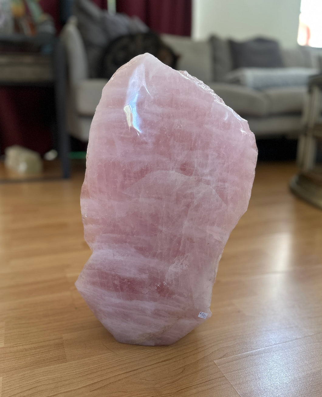 Rose Quartz XL One Side Polish