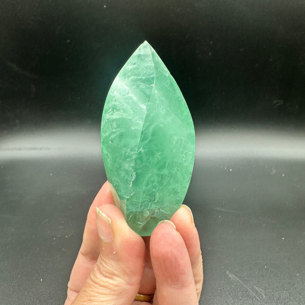 Green Fluorite Flames