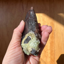 Load image into Gallery viewer, Hyalite Opal on Smoky Quartz
