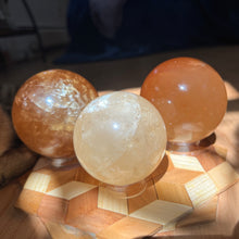 Load image into Gallery viewer, Honey Calcite Spheres
